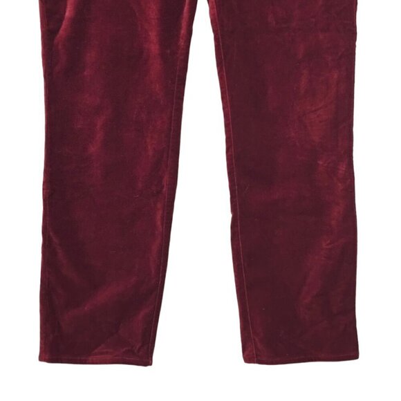 Soft Surroundings Blakely Velveteen Pants in Cabernet Sz 10 - Picture 5 of 8
